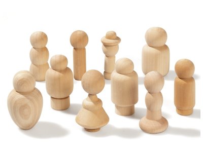 Zoom bild av WOODEN CHARACTERS TO DECORATE
