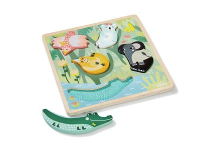 Zoom bild av TACTILE LIFT-OUT PUZZLE Jungle