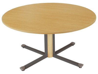Zoom bild av Soundproof laminate table top - Central leg - Round T4