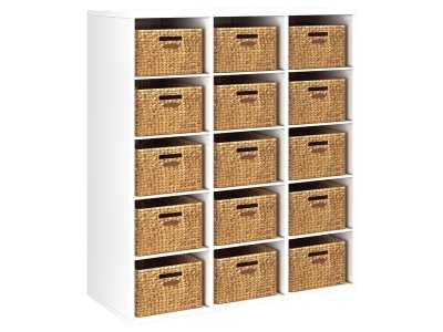 Zoom bild av MELAMINE CABINET H: 118 cm - L: 105 cm 15 baskets 12 shelves