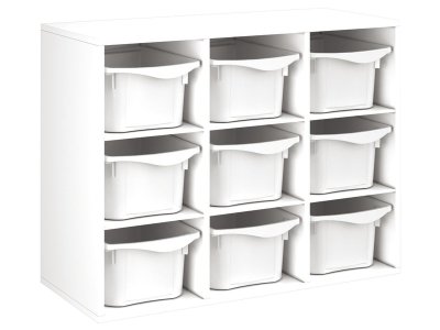 Zoom bild av MELAMINE CABINET H: 81 cm - L: 105 cm 9 containers 6 shelves