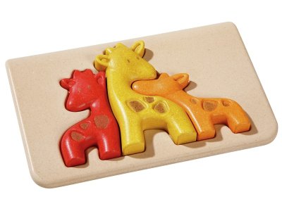 Zoom bild av ECO-FRIENDLY LIFT-OUT PUZZLE Giraffes