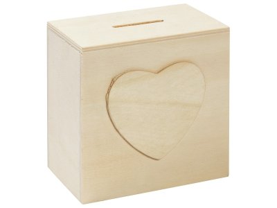 Zoom bild av HEART-SHAPED MONEY BOX TO DECORATE