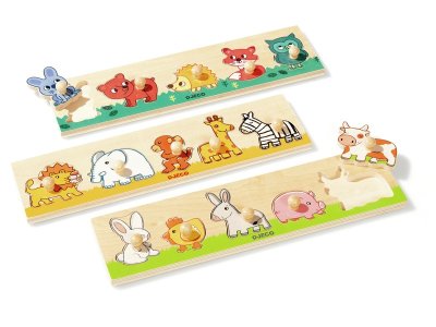 Zoom bild av ANIMALS OF THE WORLD LIFT-OUT PUZZLE MAXI PACK