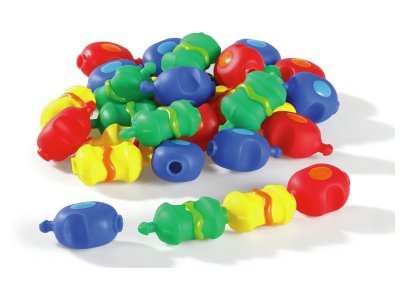 Zoom bild av LARGE SENSORY BEADS TO CLIP TOGETHER N°1