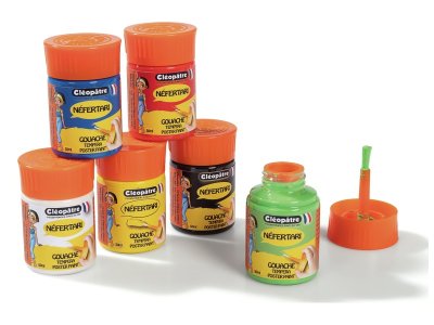Zoom bild av SMALL POTS OF GOUACHE WITH BUILT-IN BRUSH 6 x 50 ml