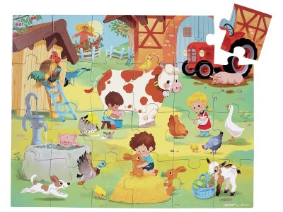 Zoom bild av PUZZLE SUITCASE A day on the farm
