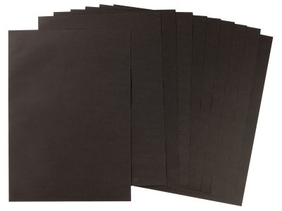 Zoom bild av SHEETS OF BLACK PAPER A3 130 g