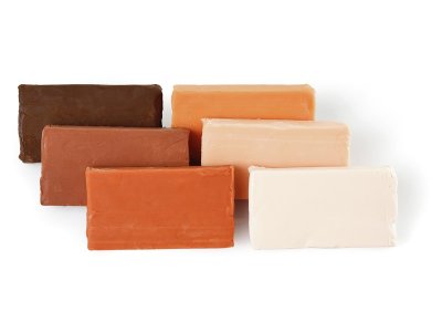 Zoom bild av Plastilina PLANT-BASED MODELLING CLAY 50 g bar Skin colour