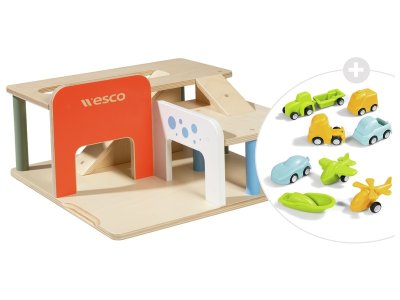 Zoom bild av MAXI PACK Garage with car-wash + 9 vehicles