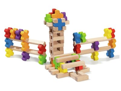 Zoom bild av Blocks and crosses CONSTRUCTION SET