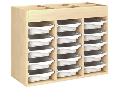Zoom bild av MELAMINE CABINET H: 81 cm - L: 105 cm 15 trays on rails