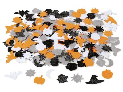 Zoom bild av Halloween GLITTERY FELT STICKERS