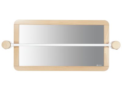Zoom bild av LARGE MIRROR WITH BAR Straight with connectors