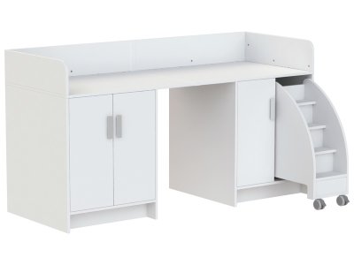 Zoom bild av KAZÉO CHANGING TABLE 206 cm 9 shelves, 3 doors and 1 set of step