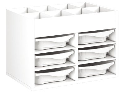Zoom bild av MELAMINE COATED CABINET H: 51 cm - W: 70.5 cm 6 trays 4 shelves
