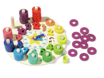 Zoom bild av I'm learning the time CLOCK ABACUS