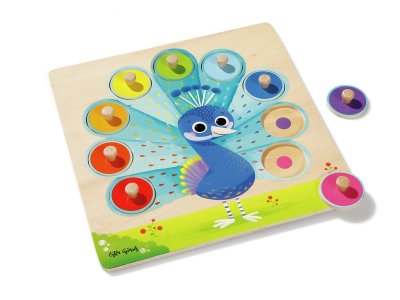 Zoom bild av LIFT-OUT PUZZLE Peacock