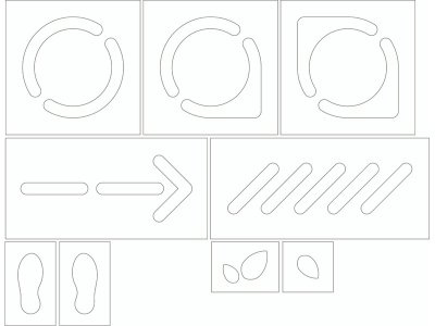 Zoom bild av DISTANCING STENCILS Kit for playgrounds