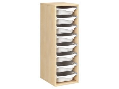 Zoom bild av MELAMINE COATED CABINET H: 102 cm - L: 36 cm 8 trays on rails
