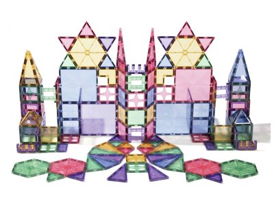 Zoom bild av CLEVERCLIXX MAGNETIC CONSTRUCTION SET Pastel - 210 pieces