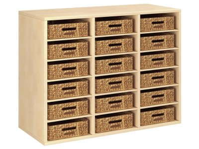 Zoom bild av MELAMINE COATED UNIT H: 81 cm - W: 105 cm 18 baskets 15 shelves