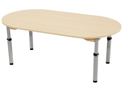Zoom bild av LAMINATED TABLE TOP HEIGHT-ADJUSTABLE 150x80 cm oval