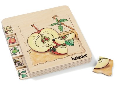 Zoom bild av LIFE CYCLE PUZZLE Fruits Apple