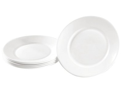 Zoom bild av WHITE TEMPERED GLASS TABLEWARE Dinner plates