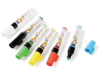 Zoom bild av Skrib SHORT GOUACHE MARKERS Traditional colours