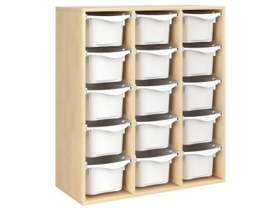 Zoom bild av MELAMINE CABINET H: 118 cm - L: 105 cm 15 trays on rails