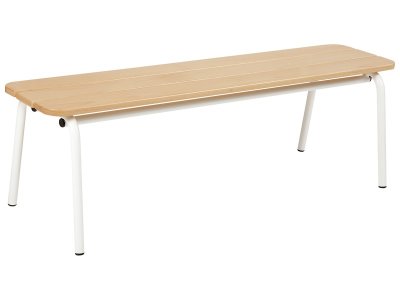Zoom bild av Backless METAL AND WOOD BENCH L: 120 cm 3 boards