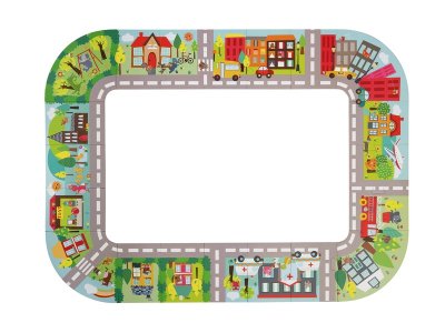 Zoom bild av The city GIANT PUZZLE