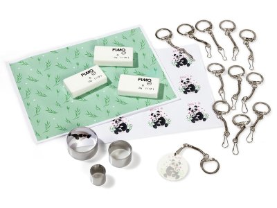 Zoom bild av Key chain FIMO CREATIVE KIT Cute Panda