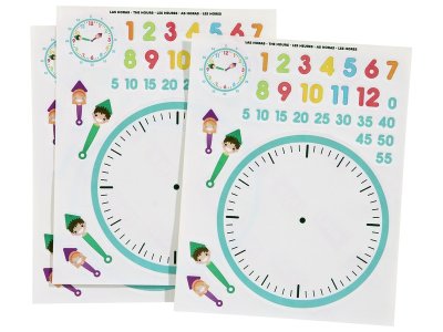 Zoom bild av THEMED STICKERS Learning to tell the time STICKERS