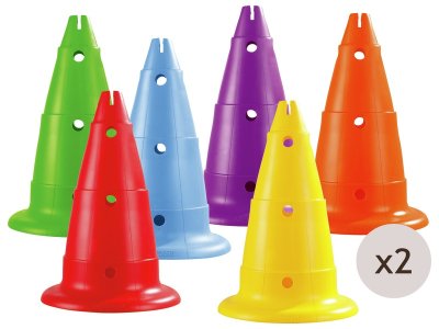 Zoom bild av CONES MAXI PACK PERFORATED CONES H: 50 cm