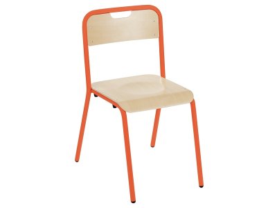 Zoom bild av METAL CHAIR WITH PROTECTED EDGES - 4 LEGS Size 6 - H: 46 cm