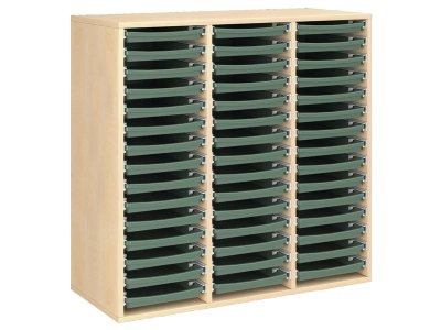 Zoom bild av MELAMINE CABINET H: 102 cm - L: 105 cm 48 trays on rails
