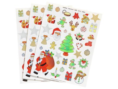 Zoom bild av REPOSITIONABLE THEMED STICKERS Christmas