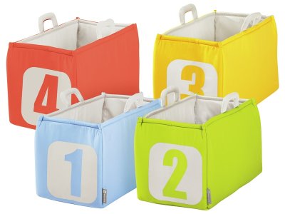 Zoom bild av LARGE FABRIC STORAGE BOXES - Numbers
