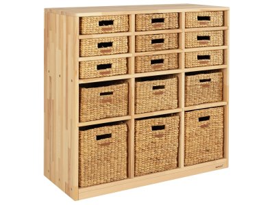 Zoom bild av SOLID WOODEN UNIT 15 baskets 12 shelves