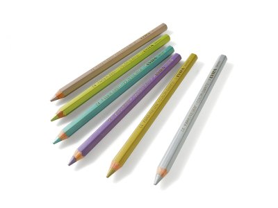 Zoom bild av MAXI COLOURED PENCILS metallic colours