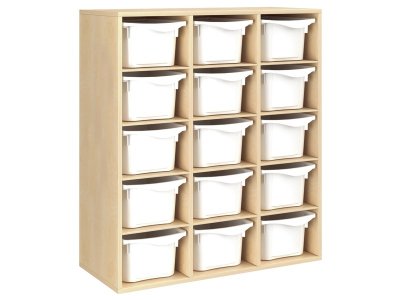Zoom bild av MELAMINE CABINET H: 118 cm - L: 105 cm 15 trays 12 shelves
