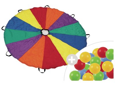 Zoom bild av 8 HANDLE PARACHUTE KIT AND 25 BALLS