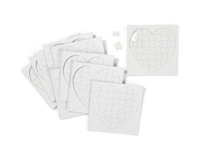 Zoom bild av HEART PUZZLES TO DECORATE