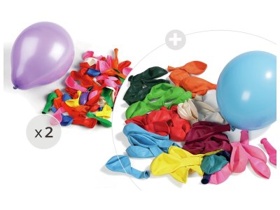 Zoom bild av MAXI PACK OF RUBBER BALLOONS