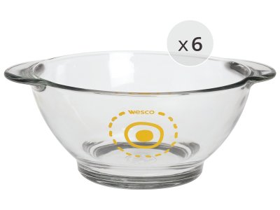Zoom bild av PEPSYCOLOR TEMPERED GLASS TABLEWARE Bowls with handles