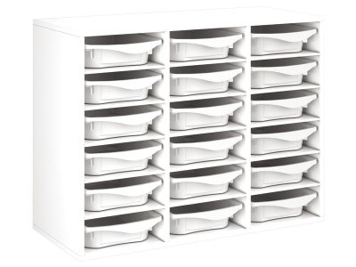 Zoom bild av MELAMINE CABINET H: 81 cm - L: 105 cm 18 containers 15 shelves