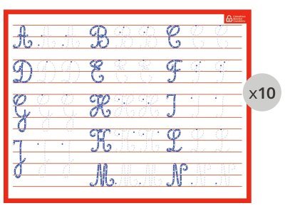 Zoom bild av WRITING BOARD MAXI PACK Cursive capital letters