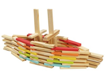 Zoom bild av CONSTRUCTION SLATS 150 multi-coloured pieces